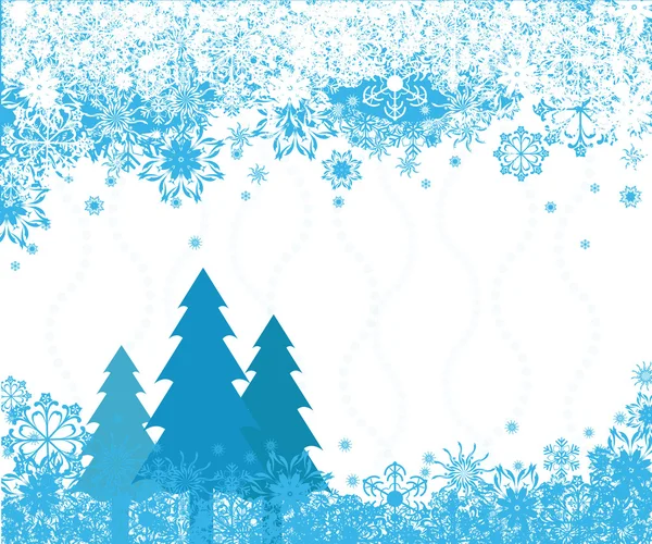 Голубой рождественский фон — стоковый вектор
