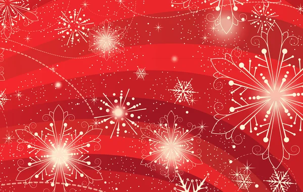 Decorative Ornamental Christmas Background — Stock Vector