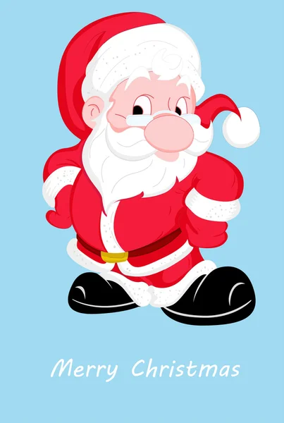 かわいいサンタのクリスマス カード — ストックベクタ