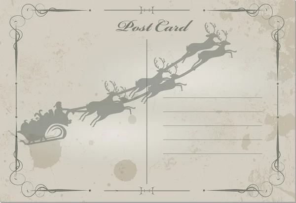 ビンテージ クリスマス カード — ストックベクタ