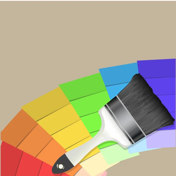 Brosse vectorielle fond coloré — Image vectorielle