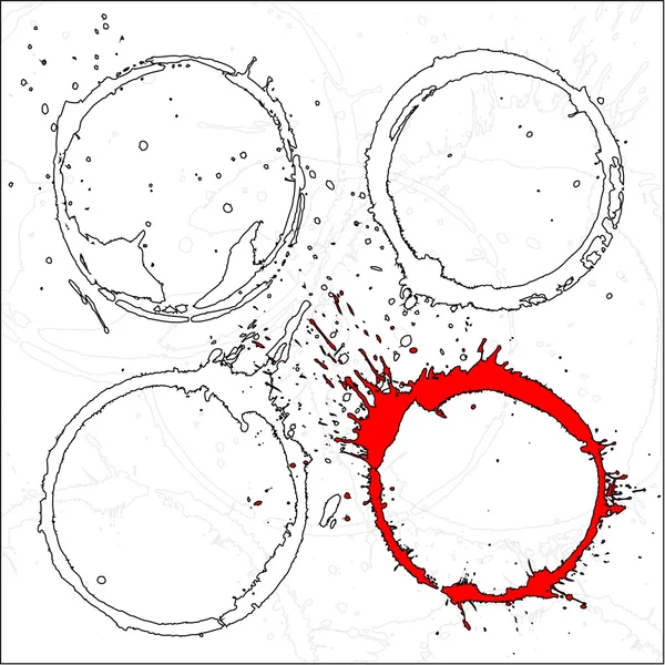 stock vector Splatter Stains Background