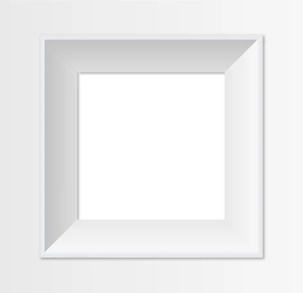 Cadre vectoriel blanc — Image vectorielle