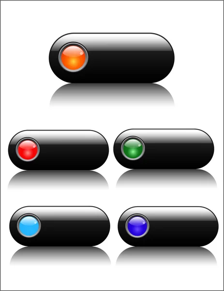 Ensemble de boutons vectoriels — Image vectorielle