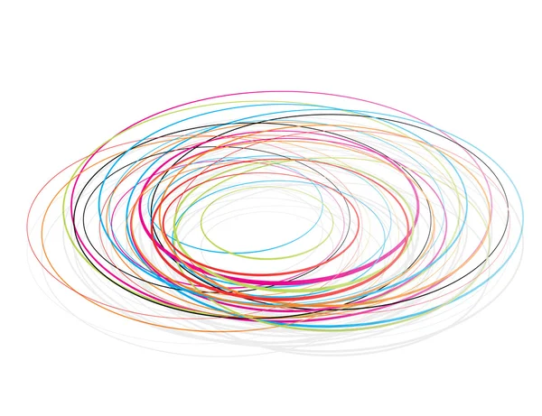 Klotter cirkel linjer — Stock vektor