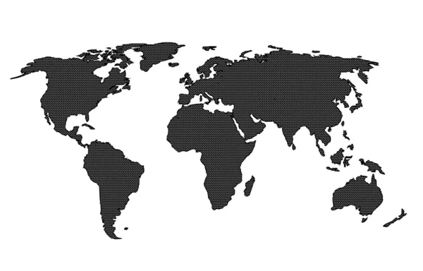 Mapa do mundo pontilhado —  Vetores de Stock
