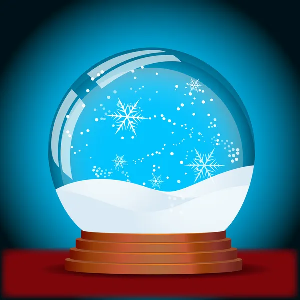 Vetor globo de neve de Natal —  Vetores de Stock