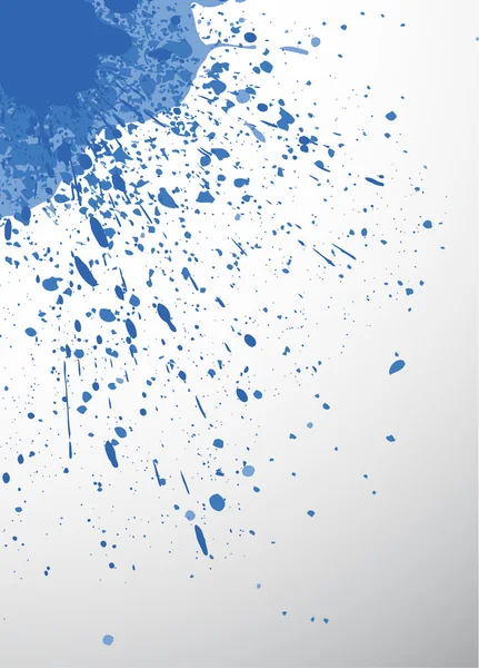 Salpicadura azul en fondo blanco — Archivo Imágenes Vectoriales