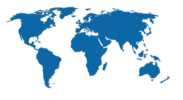 Resumen Mapa del mundo punteado — Vector de stock