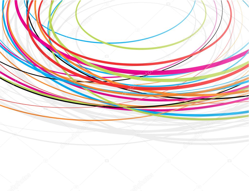 Colorful Scribble Lines Design
