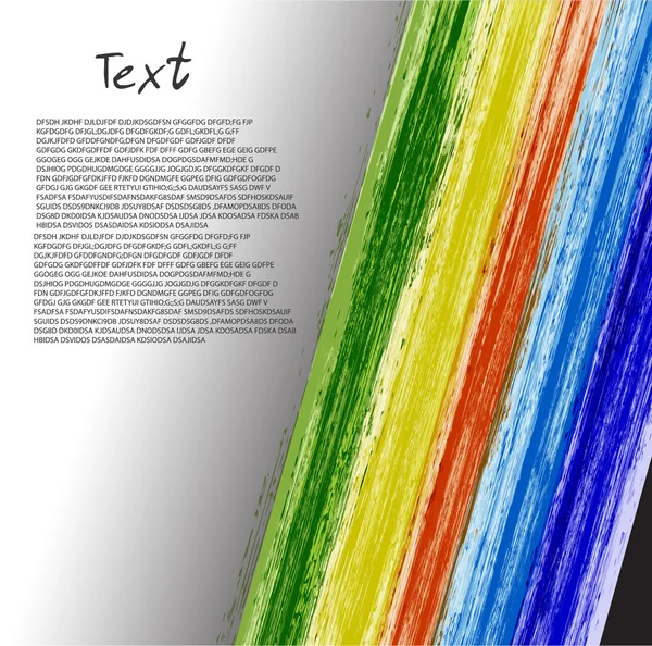 Grunge Rainbow Strokes Background — Stock Vector