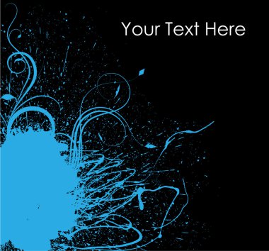 Blue Paint Splatter Background clipart