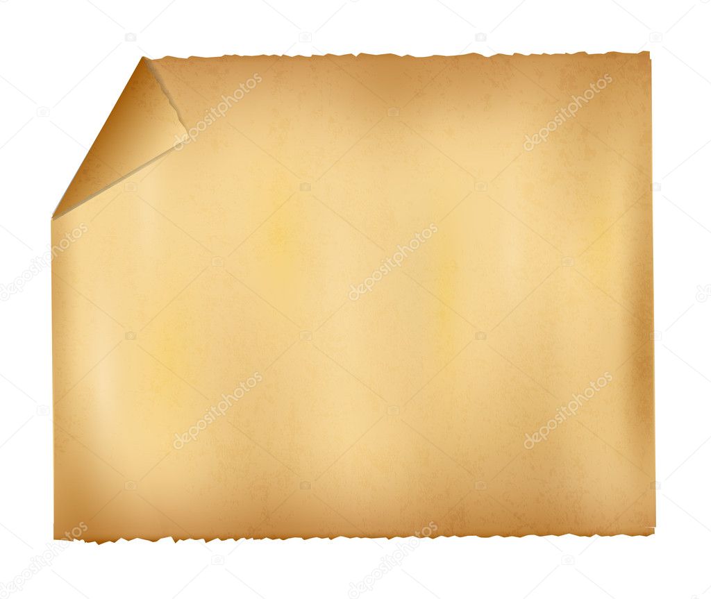 Folded Corner Parchment Paper