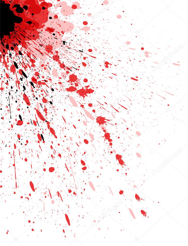 Abstract Paint Splatter Background