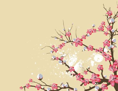 Vector Flowering Branch clipart