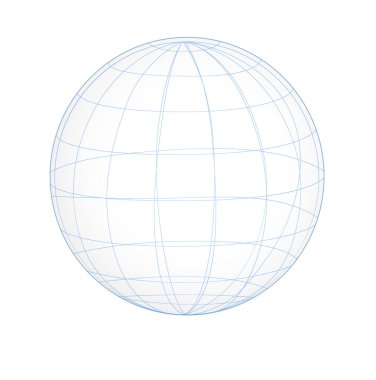 Wireframe Vector Globe clipart