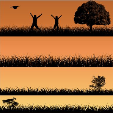 Urban Nature Banners clipart