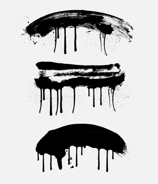 Coups de peinture Grunge rétro — Image vectorielle