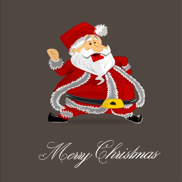 Santa Claus Christmas Card — Stock Vector
