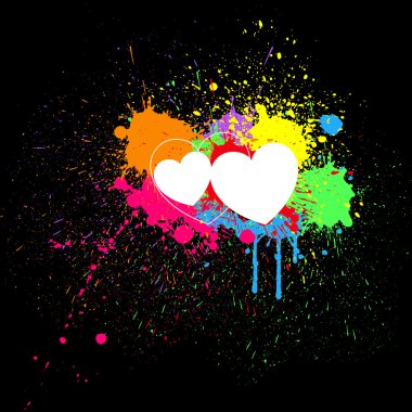 Heart Splash Background clipart