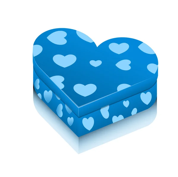 De doos van de gift van de Valentijnskaart — Stockvector
