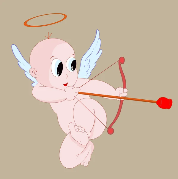 Cupido bambino vettoriale — Vettoriale Stock