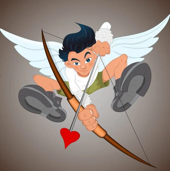 Cupido joven — Vector de stock