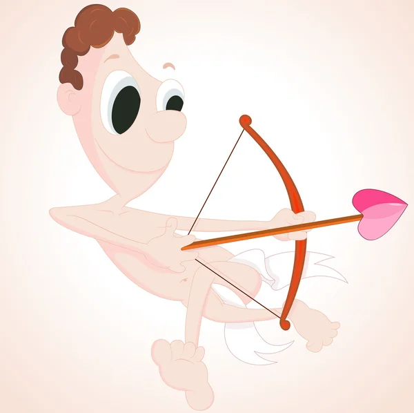 Cupidon drôle — Image vectorielle