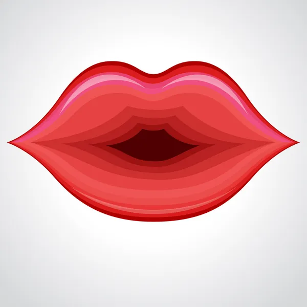 Lippenkuss — Stockvektor