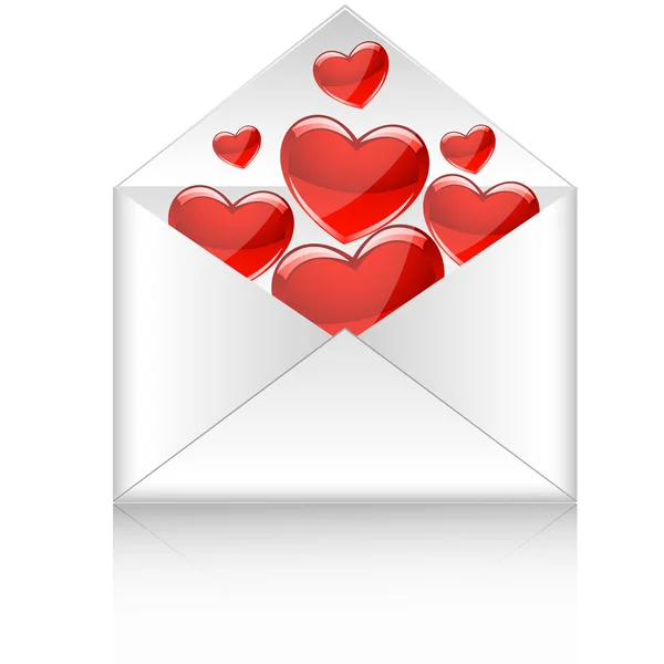 Valentine Envelope — Stock Vector