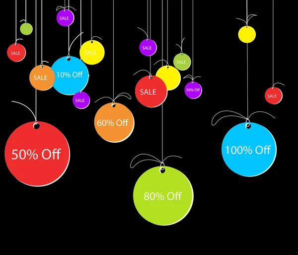 Tags de negócios coloridos — Vetor de Stock