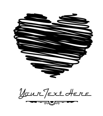 Scribble Heart clipart