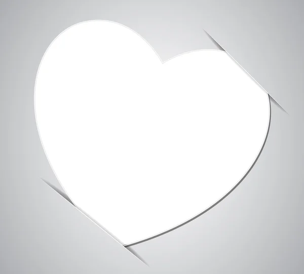 Papper hjärta — Stock vektor