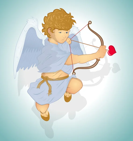 Young Cupid Vector — Stock Vector