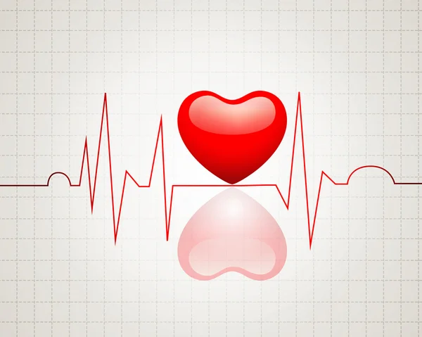 Herzschlag — Stockvektor