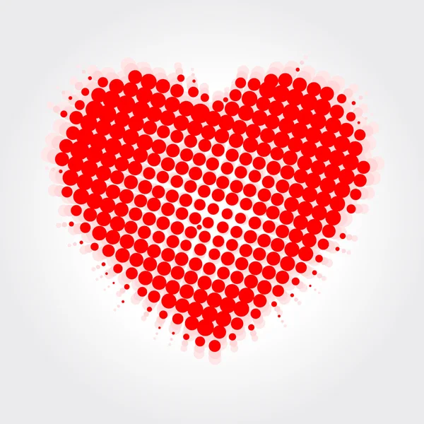 Dotted Heart — Stock Vector