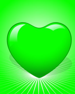 yeşil kalp