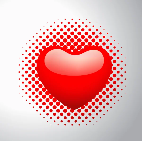 Μεσοτονικό καρδιά — Διανυσματικό Αρχείο