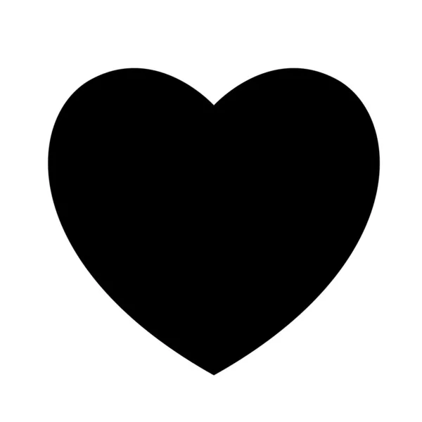 Corazón negro — Vector de stock