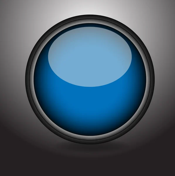 Bouton bleu — Image vectorielle