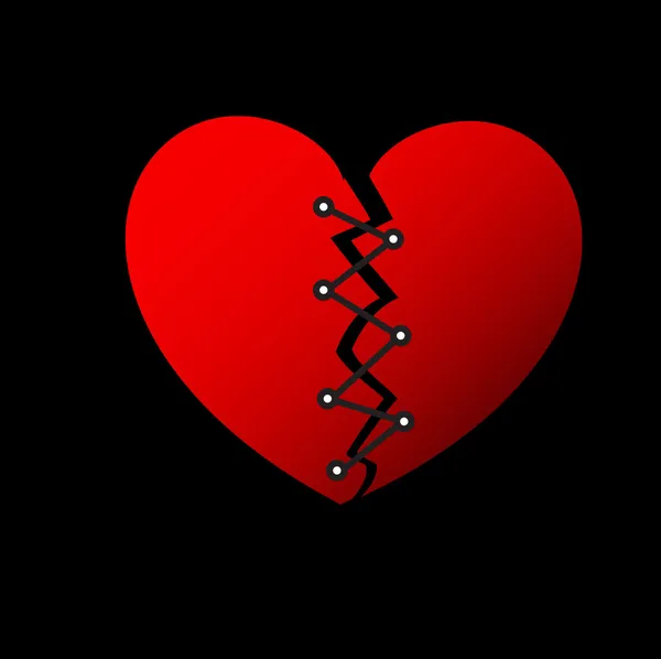 Oprava zlomené srdce — Stockový vektor