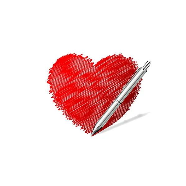 Сердечный рисунок — стоковый вектор