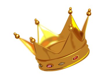 Golden Vector King Crown clipart