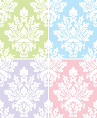 Vintage damask deseni arka plan