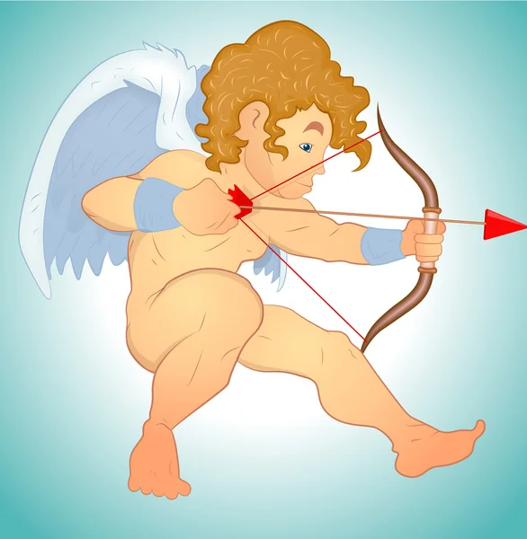 Mirare Cupido — Vettoriale Stock