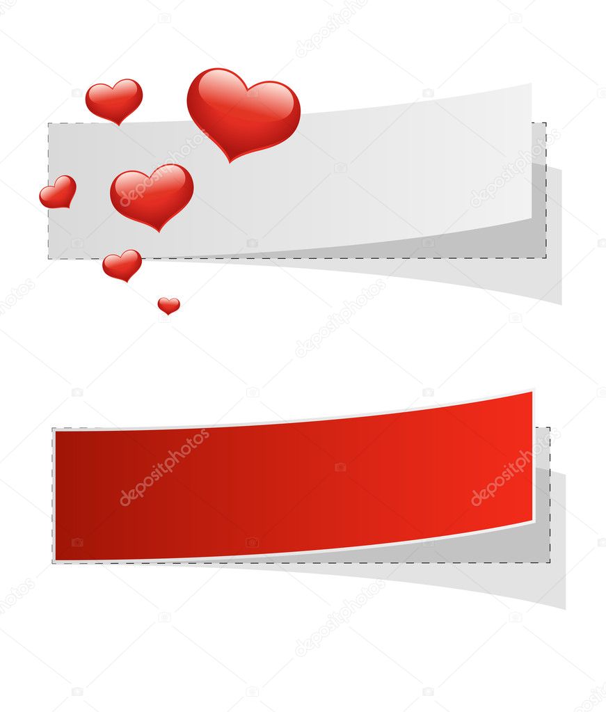 Vector Coupon with Hearts