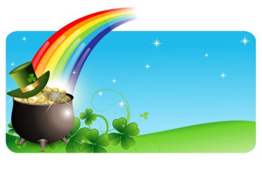 Abstract St. Patrick’s Day Banner clipart