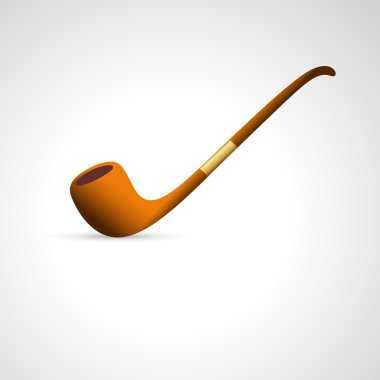 Vector Illustration of Smoking Pipe clipart