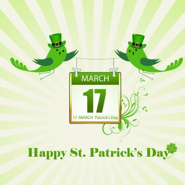 St. Patrick’s Day Celebration Card clipart