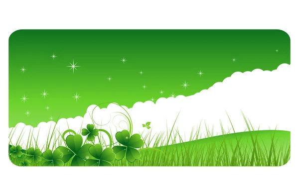 St. Patrick? Banner s den přírody — Stockový vektor